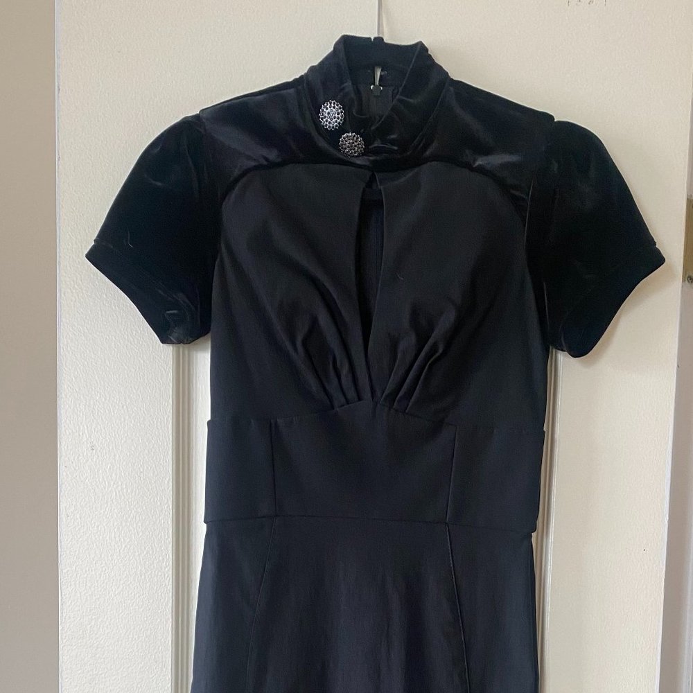 Pinup Girl Clothing Violet Dress Black Small